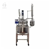 Réacteur double couche en acier inoxydable de 100 L